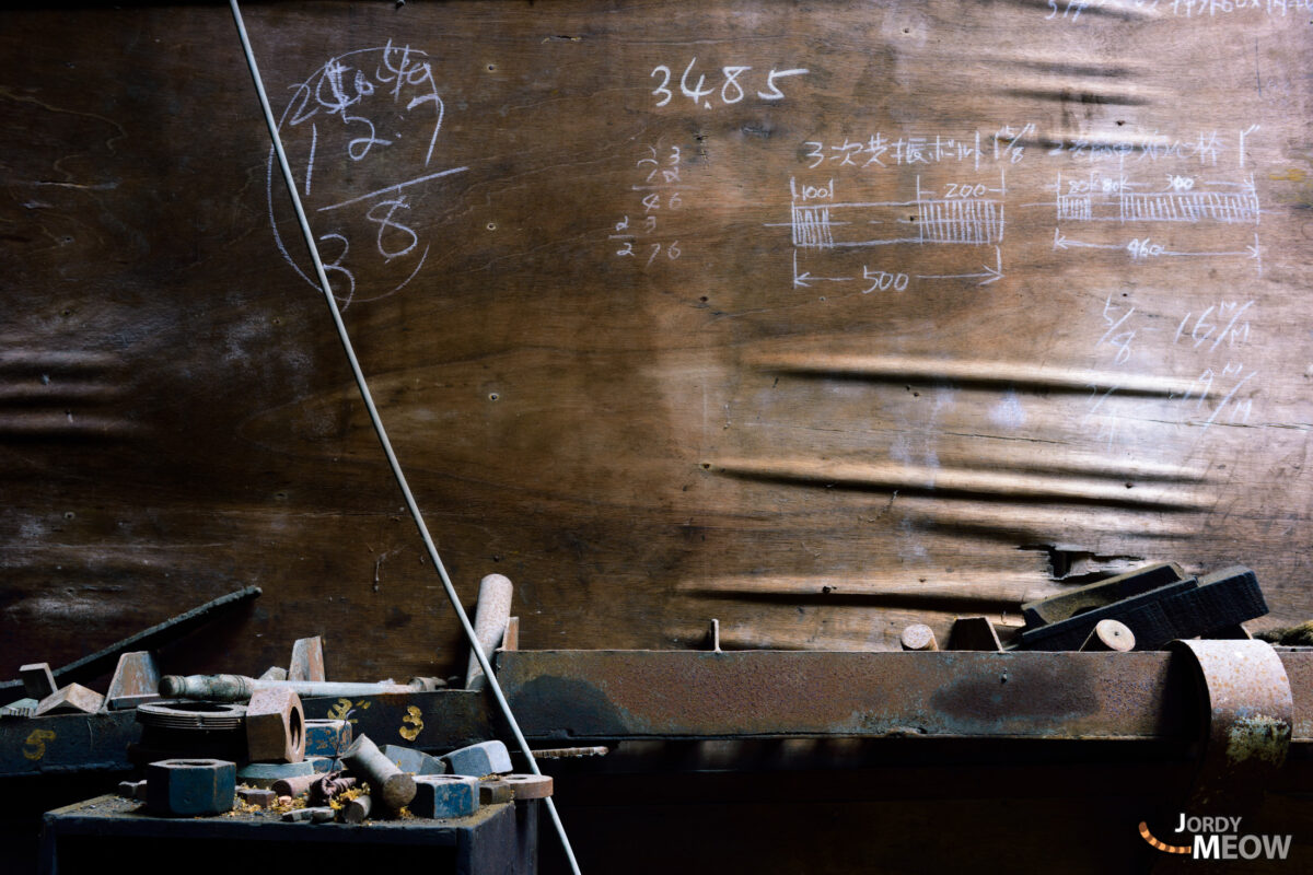 Exploring abandoned Nichitsu Mine during sunset in Japan, revealing decaying industrial site.