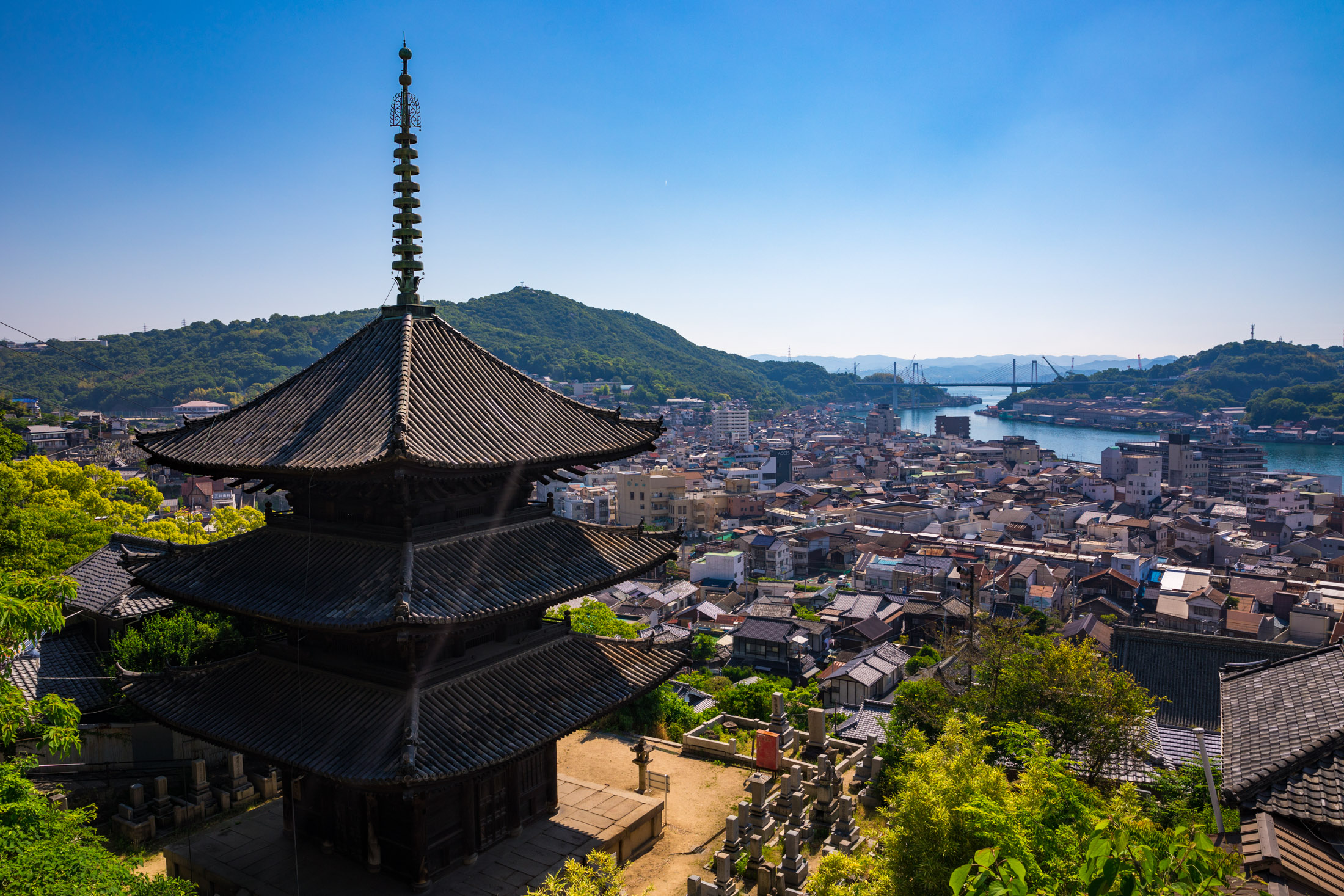 Onomichi Pagoda Waterfront Cityscape, Japan